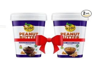 Dr. P Nut Peanut Butter Chocolate Crunchy & Smooth Jaggery Spread Combo Pack | Tasty & Healthy Nut Butter Spread for Breakfast & Snacks | Zero Trans Fat | Creamy Peanut Butter Pack of 227g + 227g