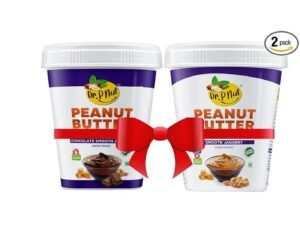Dr. P Nut Peanut Butter Chocolate Smooth & Smooth Jaggery Spread Combo Pack | Tasty & Healthy Nut Butter Spread for Breakfast & Snacks | Zero Trans Fat | Creamy Peanut Butter Pack of 227g + 227g