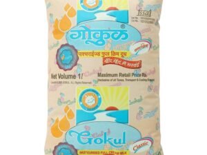 Gokul Full Cream Milk 1 L (Pouch)