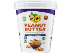 Dr. P Nut  Smooth Jaggery 510g | High in Protein | Vegan | Cholesterol Free | No Hydrogenated Oil | NO Trans-Fat | Power of jaggery | Non GMO | No artificial ingredients