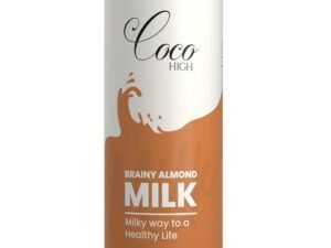 COCO HIGH Brainy Almond,Badam Flavour Milk,200 Ml (4 Cans) Flavoured Milk Drink , Unique Taste , Ready to Drink , Milkshake